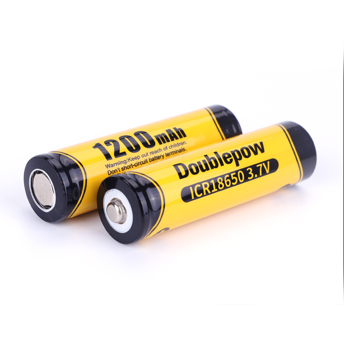 ডাবলপাও 18650 3.7V 1200mAh রিচার্জেবল লিথিয়াম-আয়ন ব্যাটারি