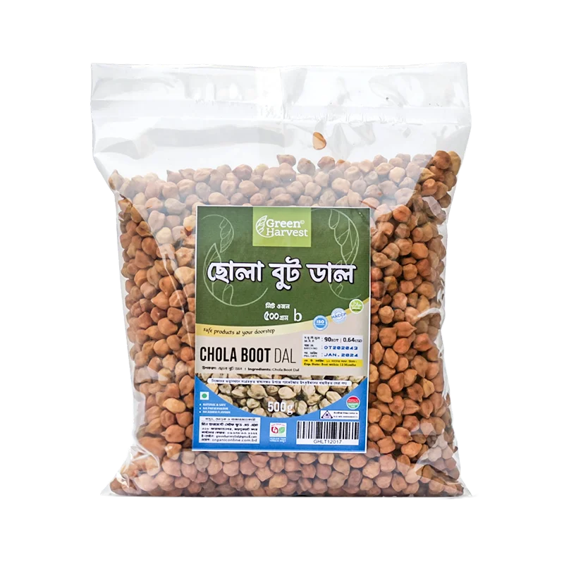গ্রিন হারভেস্ট ছোলা বুট ডাল ৫০০ গ্রাম