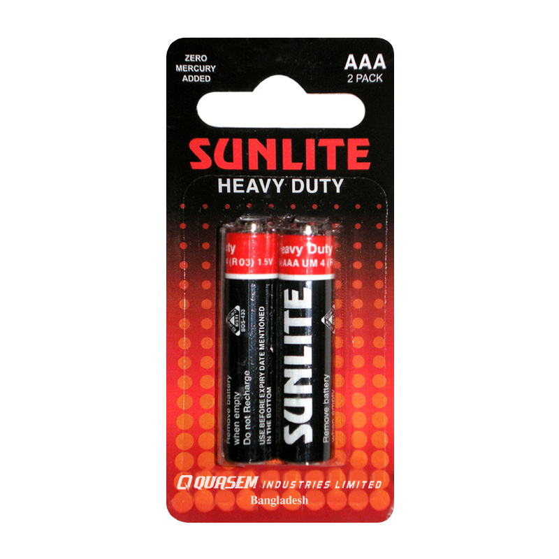 Sunlite Heavy Duty AAA ব্যাটারি ২ প্যাক