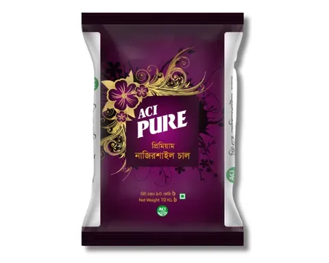 এসিআই পিওর প্রিমিয়াম নাজিরশাইল চাল - ১০ কেজি